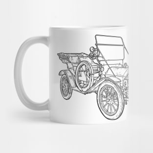 Old Car, Cabriolet, Vintage, Classic Car Mug